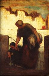 Honore  Daumier The Laundress